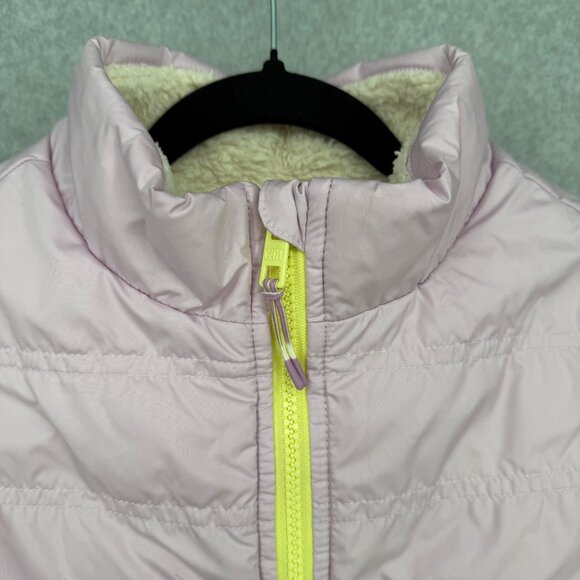 Athleta Girl Reversible So Toasty Sherpa Vest Size XL Light Purple White Warm - Picture 6 of 13